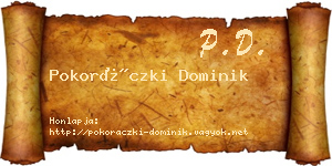 Pokoráczki Dominik névjegykártya